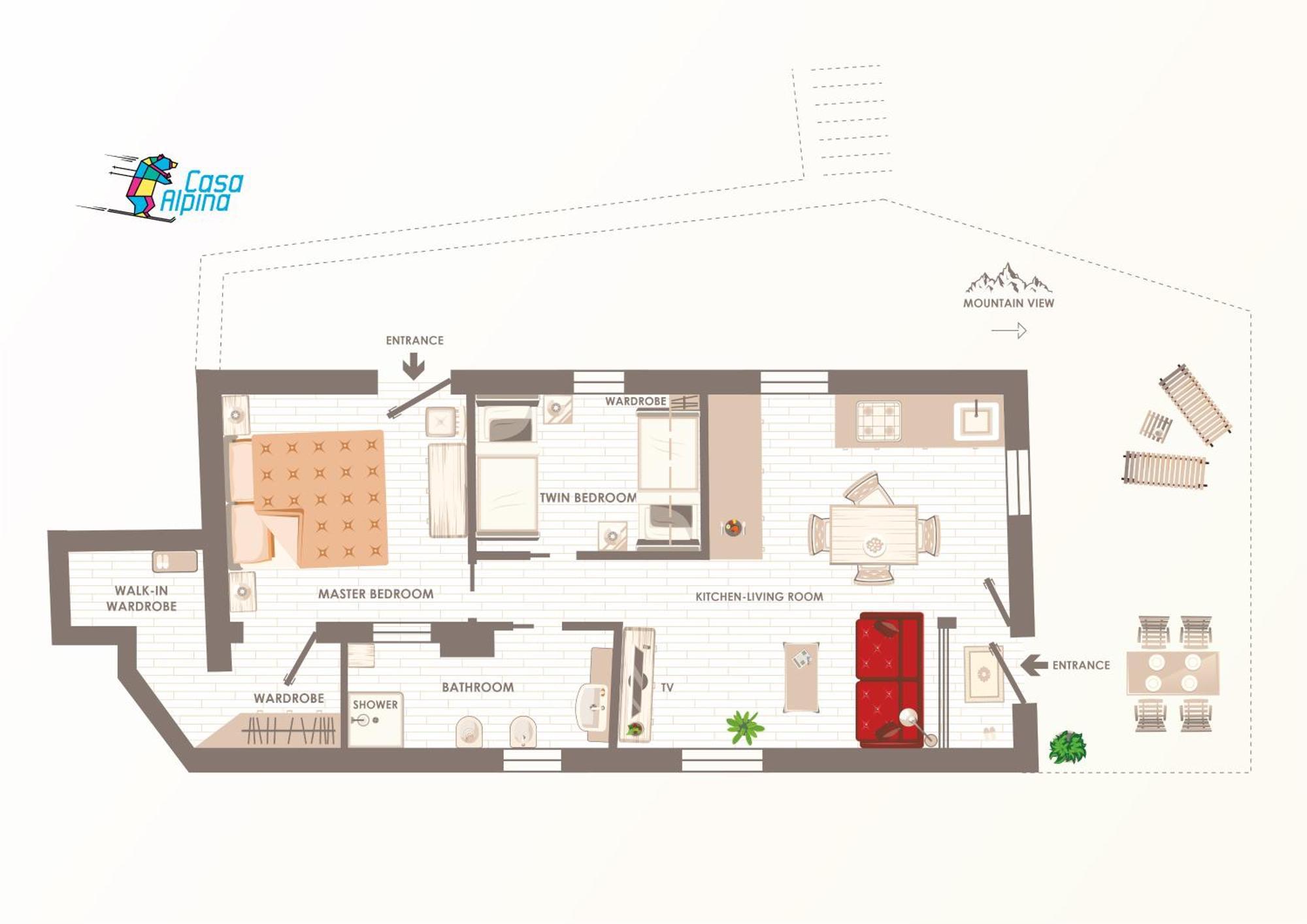 Casa Alpina - Sarre Aosta Exterior foto